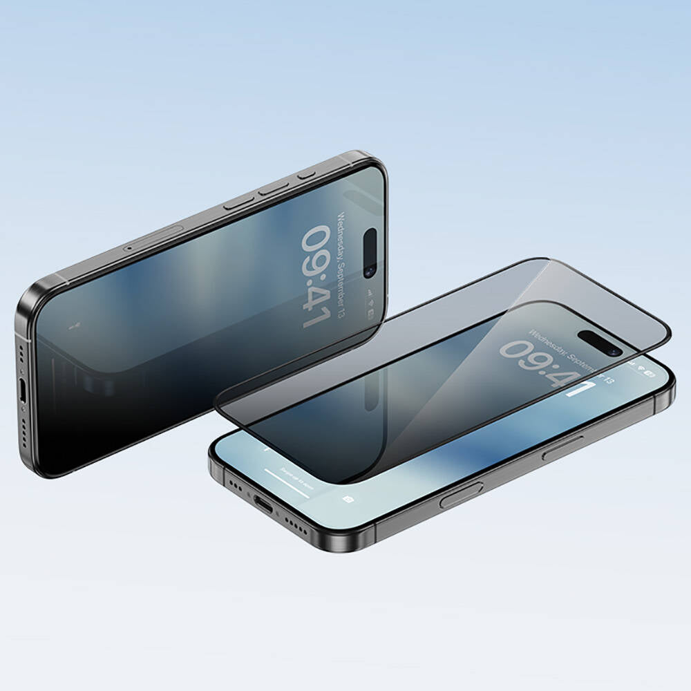 Benks Ultra Shield iPhone 14 Pro Max 0.4mm Privacy Ekran Koruyucu + Kolay Uygulama Aparatlı Benks Ultra Shield iPhone 14 Pro Max 0.4mm Privacy Ekran Koruyucu + Kolay Uygulama Aparatlı